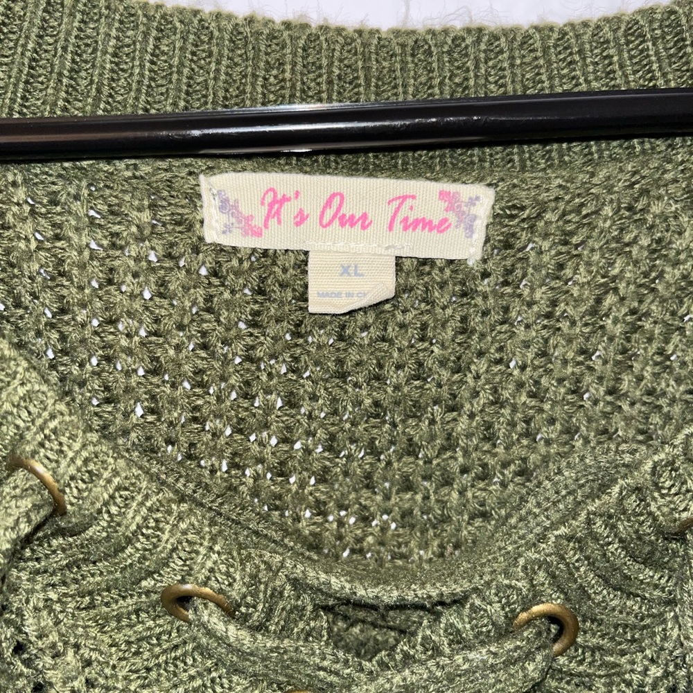 Sweater, it’s our time, dark green